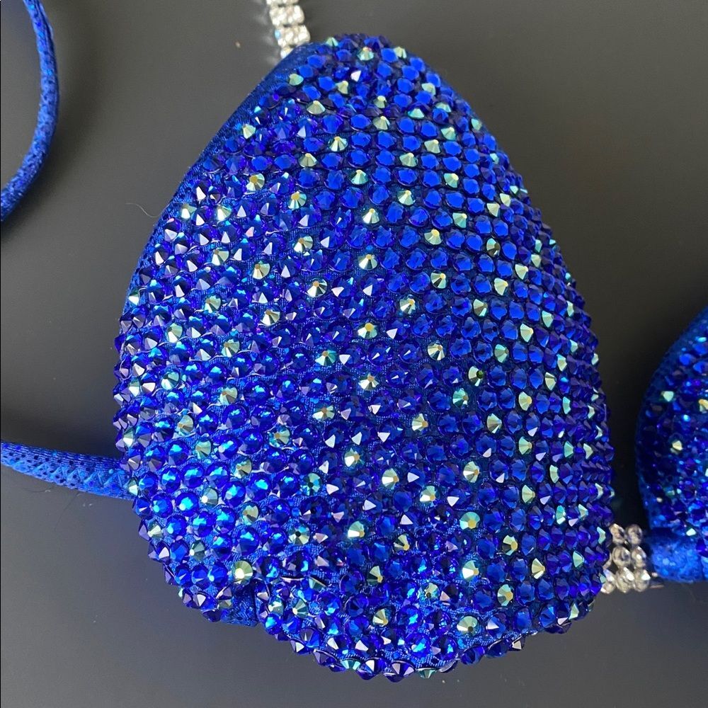 Rah Competition Royal Blue Competition Bikini Sz S Custom Made View 6